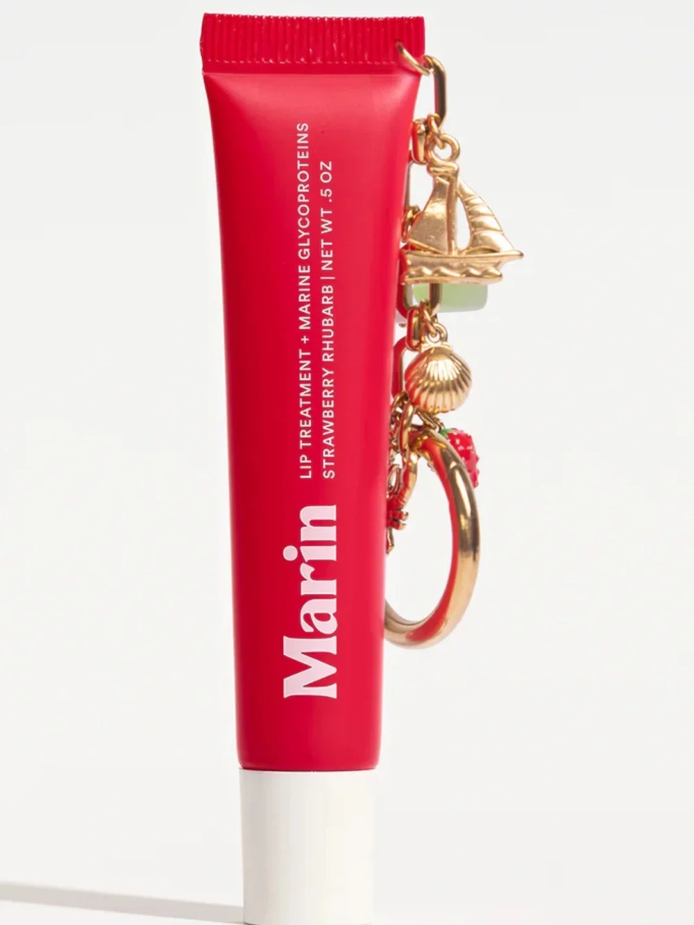 Marin x Good Stock Maine Strawberry Rhubarb Lip Treatment and Keychain